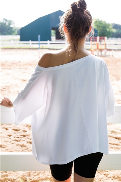 Ekru Oversize Crop