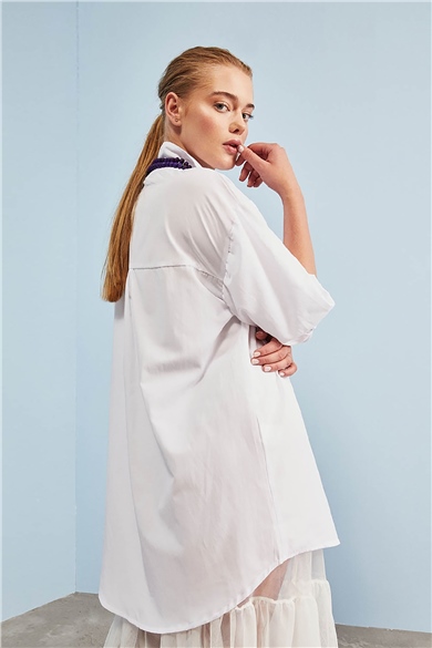 Beyaz Tül Etek