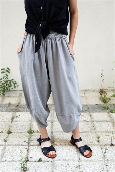 Gri Baggy Pantolon