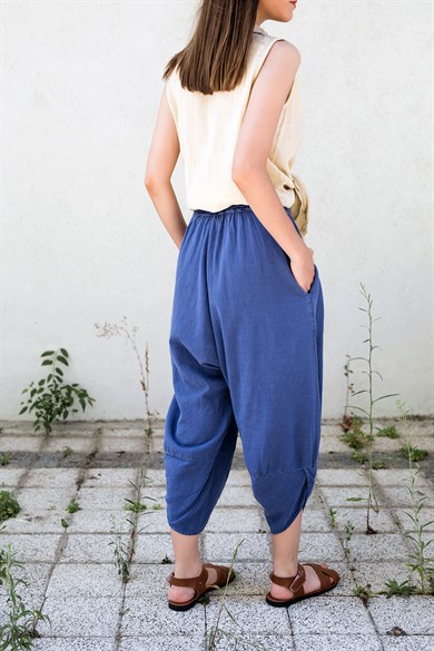 İndigo Baggy Pantolon