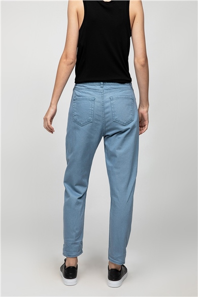 Klasik Kesim Mavi Jean Pantolon