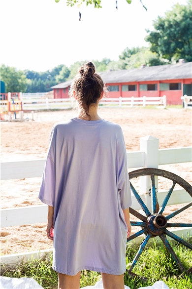 Lila Oversize T-shirt