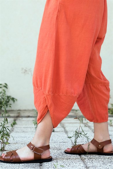 Turuncu Baggy Pantolon