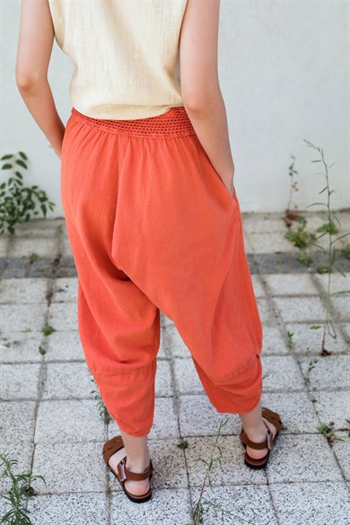 Turuncu Baggy Pantolon