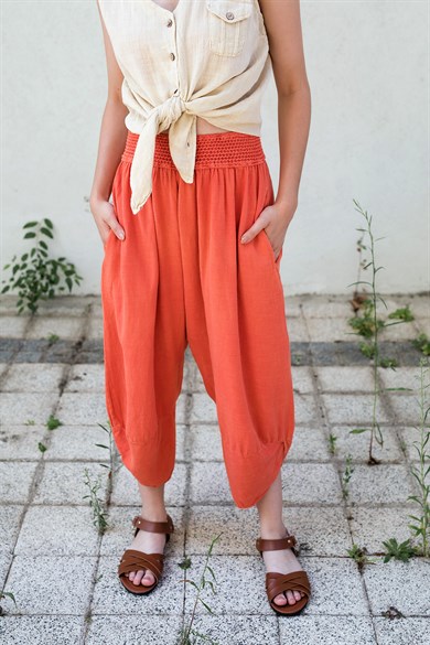 Turuncu Baggy Pantolon