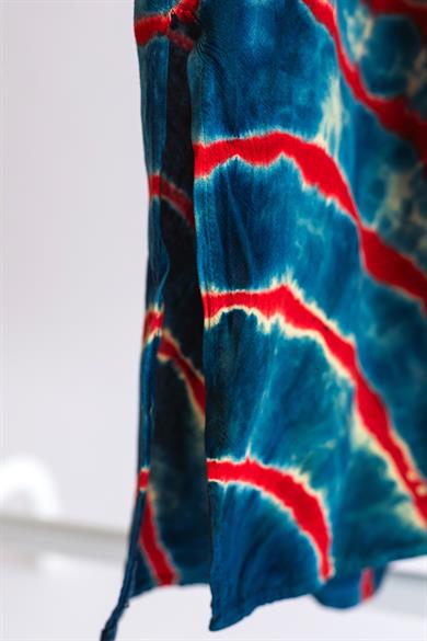 V Yaka Batik Elbise 2