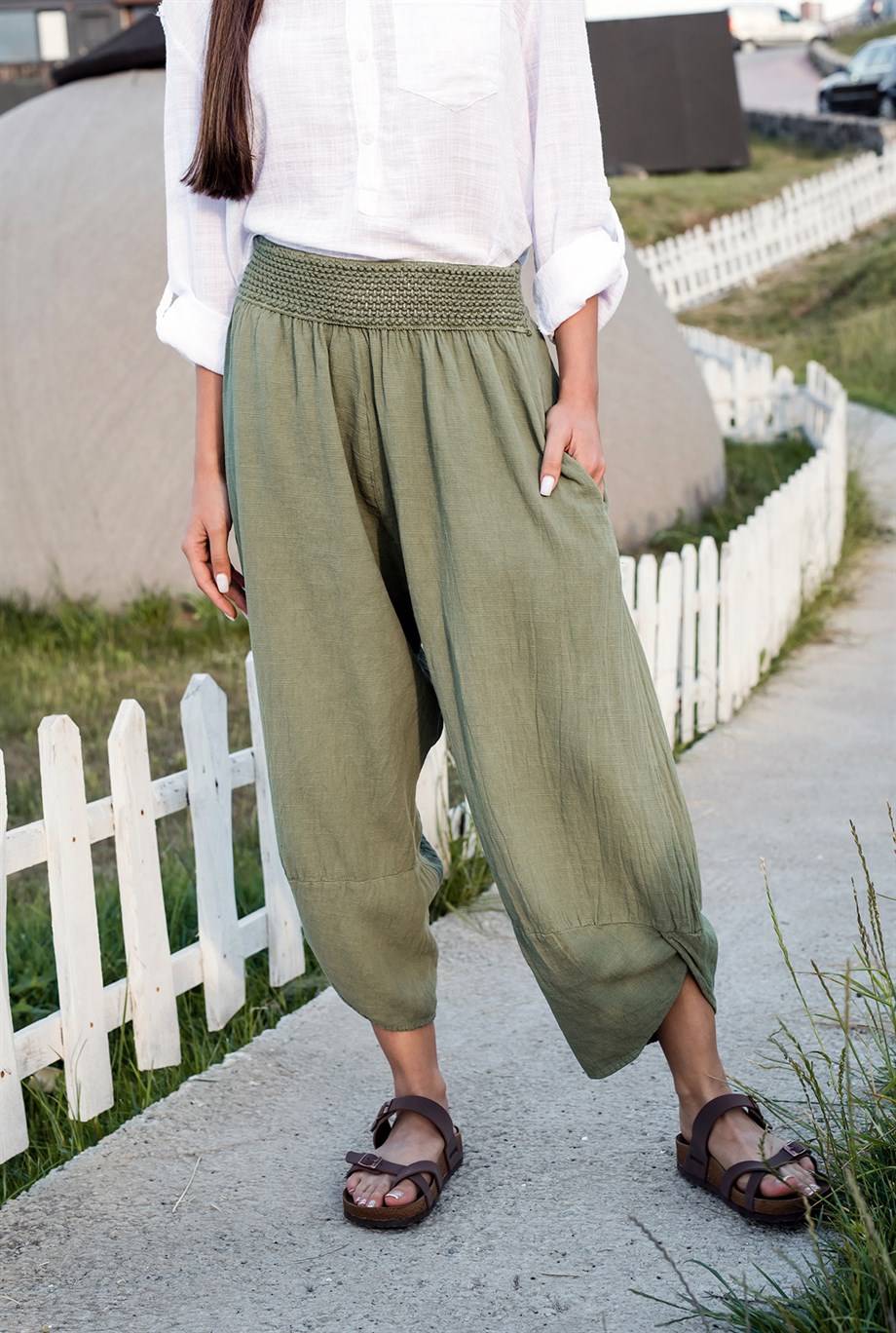 Haki Baggy Pantolon