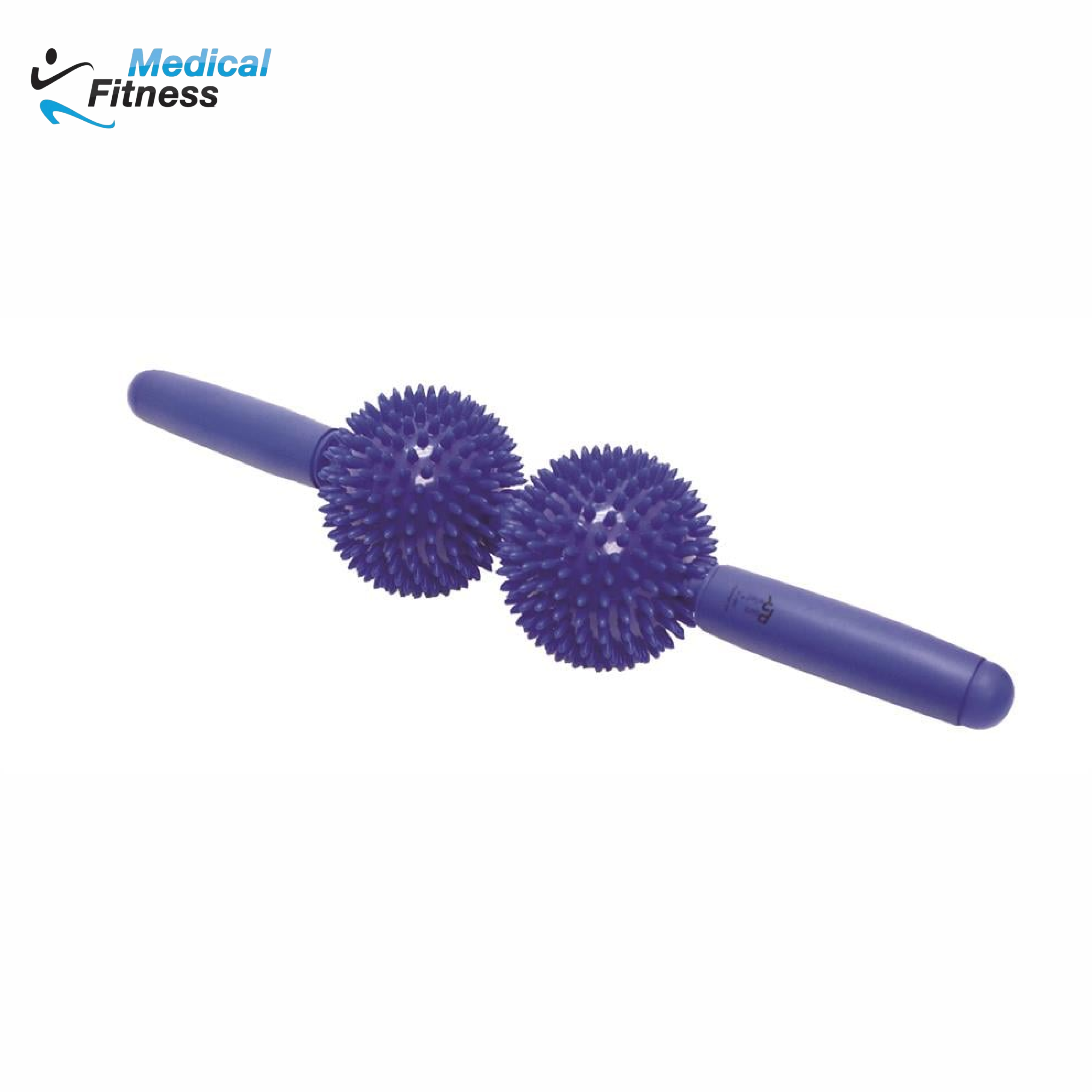 Point Relief Masaj Barı- 43cm - 9cm çaplı 2 Top Destekli - Mavi Masaj topları Cando30-1992Point Relief Masaj Barı- 43cm - 9cm çaplı 2 Top Destekli - Mavi 