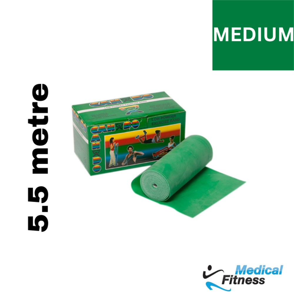 CANDO LOW POWDER EXERCİSE BAND ROLLS 5,5 METRE SET yeşil mediumDirenç BantlarıCando10-5213CANDO LOW POWDER EXERCİSE BAND ROLLS 5,5 METRE SET yeşil medium