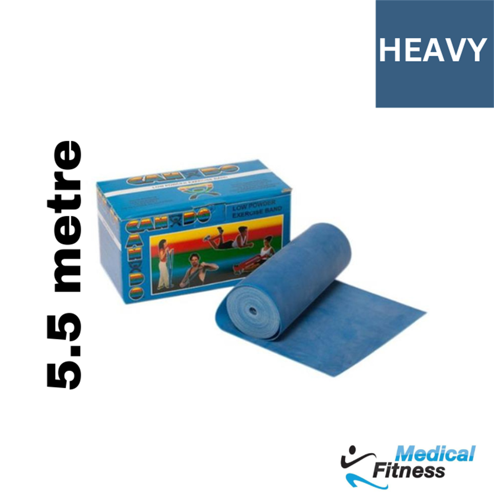 CANDO LOW POWDER EXERCİSE BAND ROLLS 5,5 METRE SET mavi heavyDirenç BantlarıCando10-5214CANDO LOW POWDER EXERCİSE BAND ROLLS 5,5 METRE SET mavi heavy