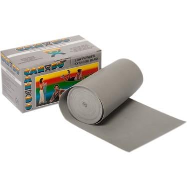 Cando Low Powder Exercise Band Rolls 5,5 Metre Set Gümüş Egzersiz BandıDirenç BantlarıCando10-5216