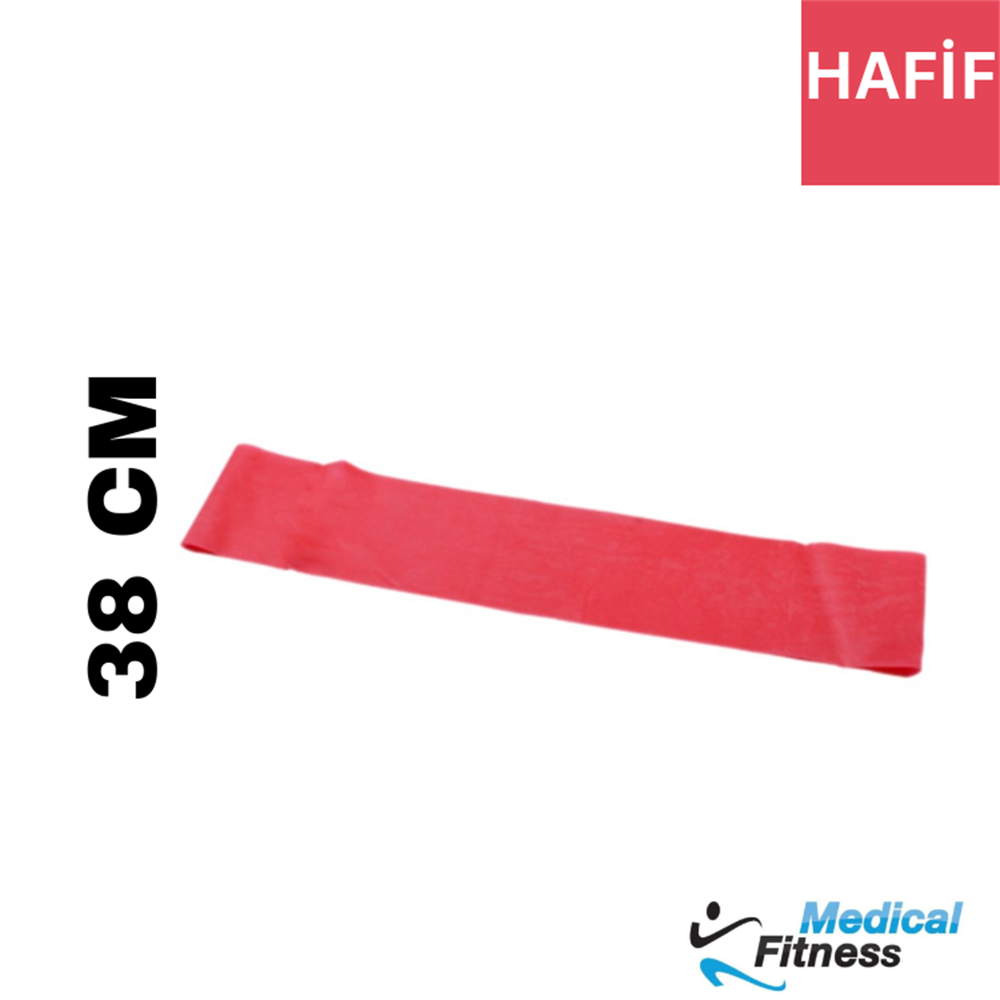 CANDO EGZERSİZ BANDI EXERCİSE BAND LOOP 38CM kırmızıDirenç BantlarıCando10-5262CanDo® Egzersiz Bandı Exercise Band Loop 38cm Kırmızı Hafif