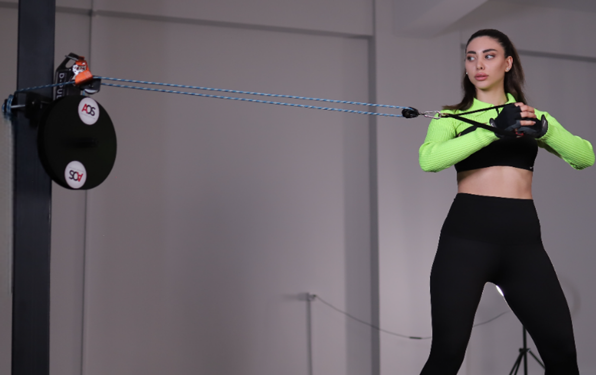  D PulleyEgzersiz CihazlarıAOS Trainer System23-2345