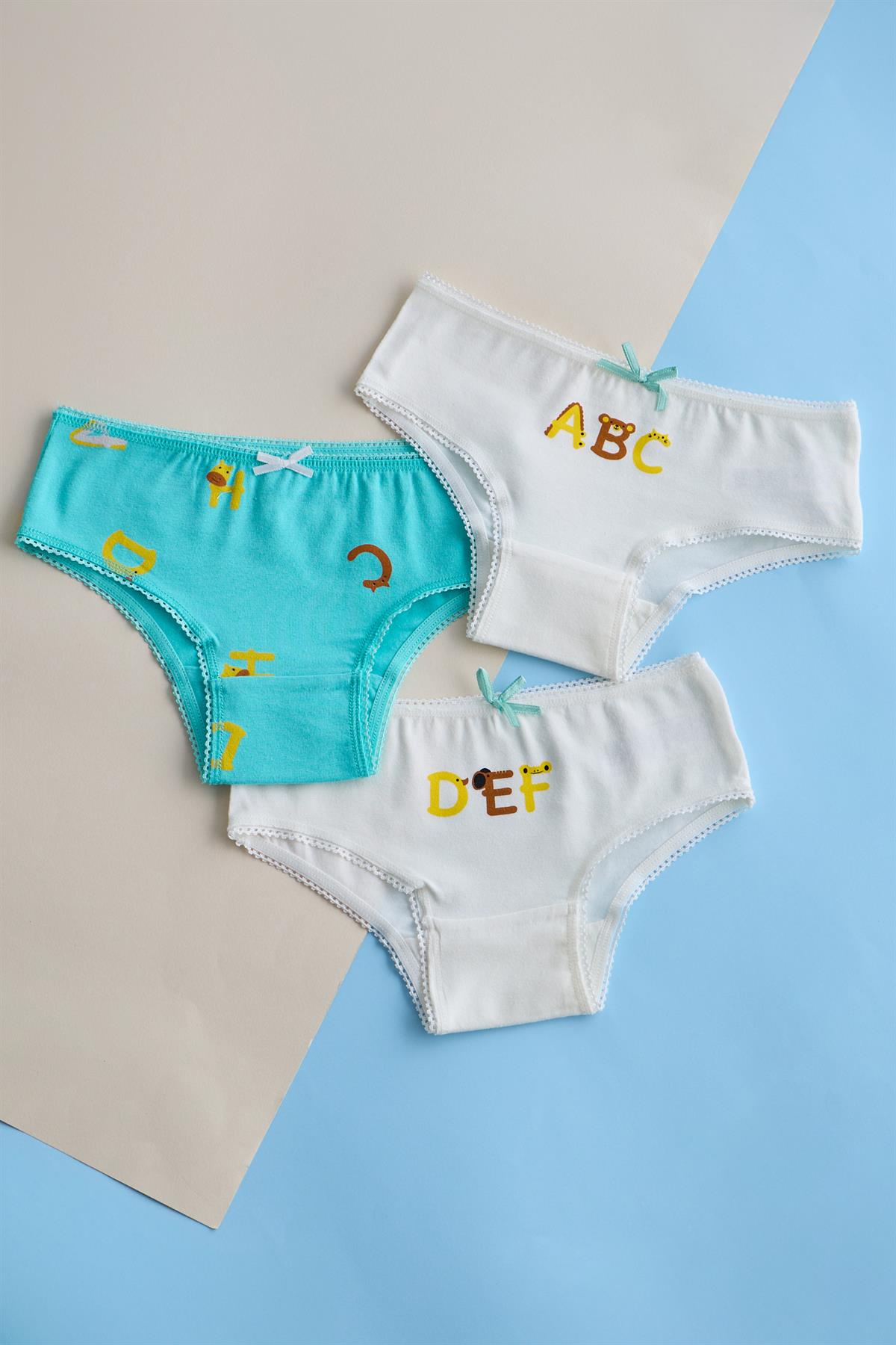 Girls 3-Pack Alphabet Slips