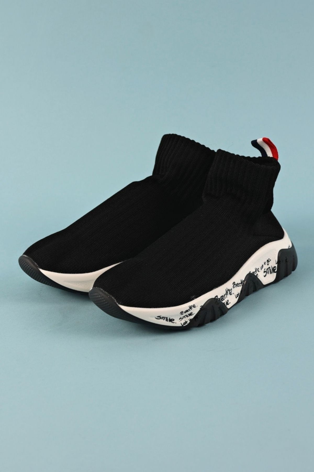 Derby Çorap Ayakkabı SİYAH