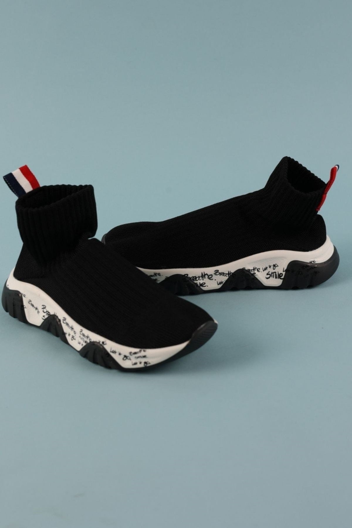 Derby Çorap Ayakkabı SİYAH