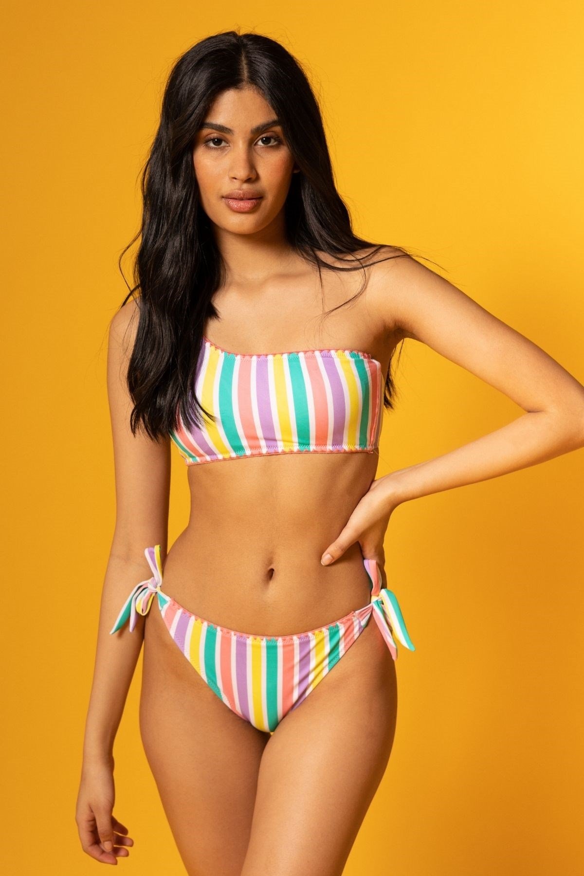 Tropical Dreams Kadın Bikini Alt Desenli