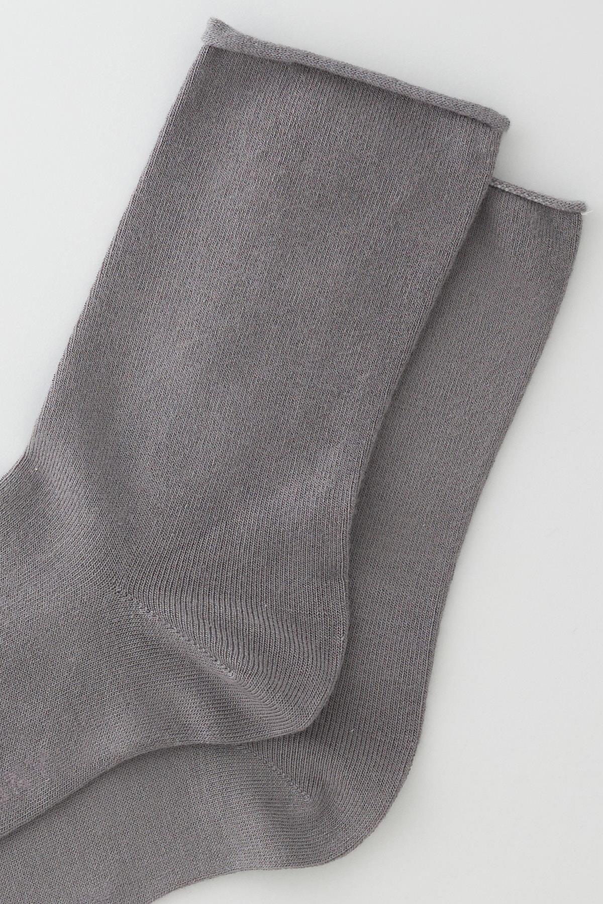 Womens Dark Gray Non-elastic Modal Fabric Thin Socket Socks