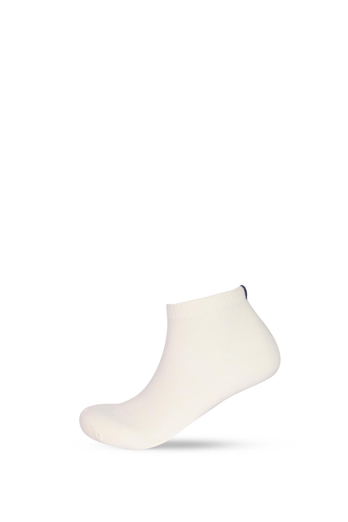 Mens 2-Pack Bamboo Step Socks Ecru