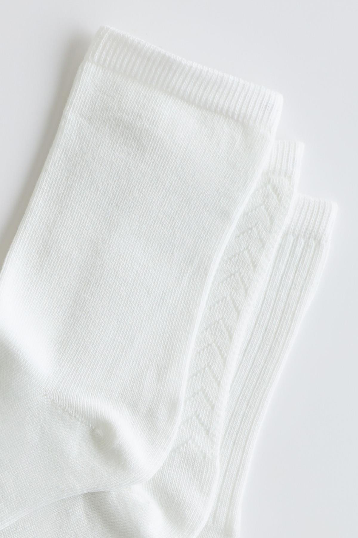 Childrens 3-Pack Socket Socks White