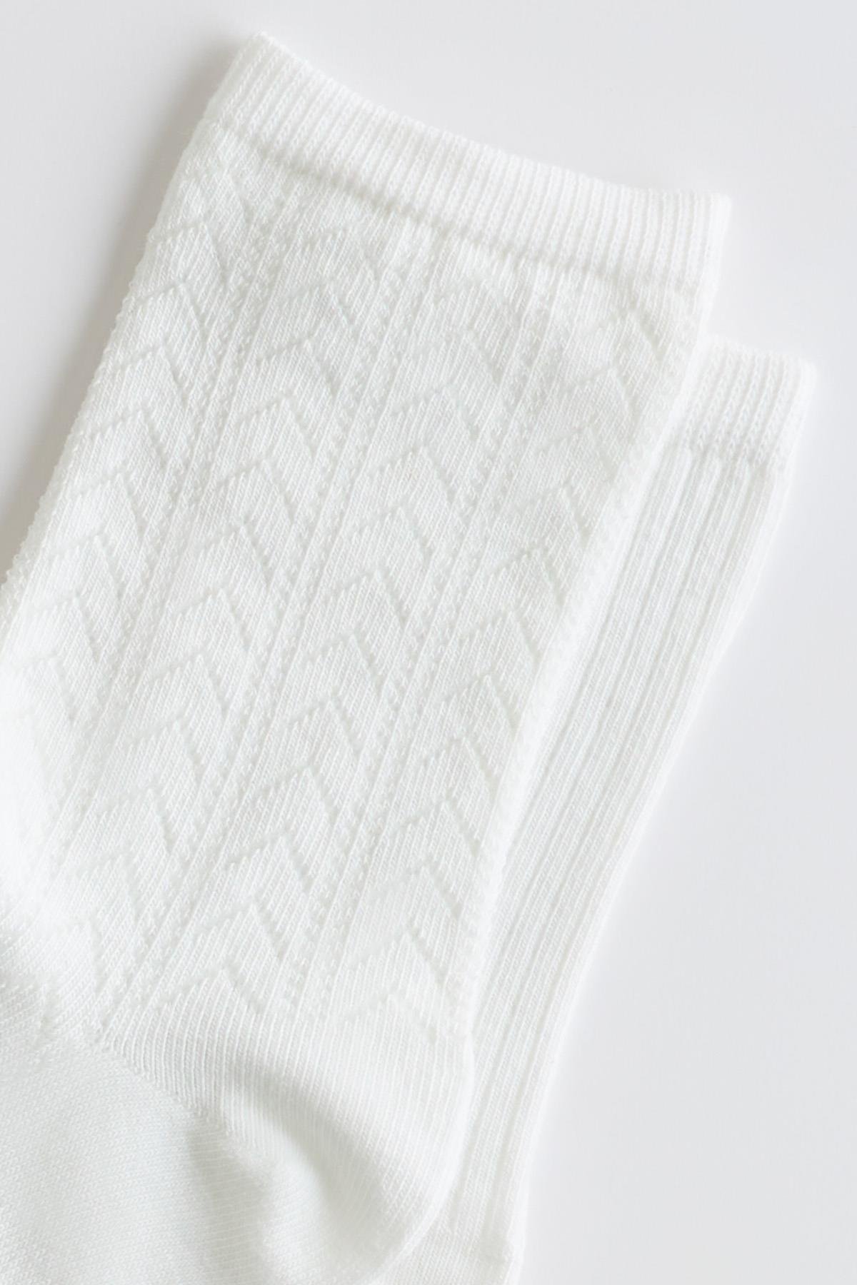 Childrens 2-Piece Pack Ankle Socks White