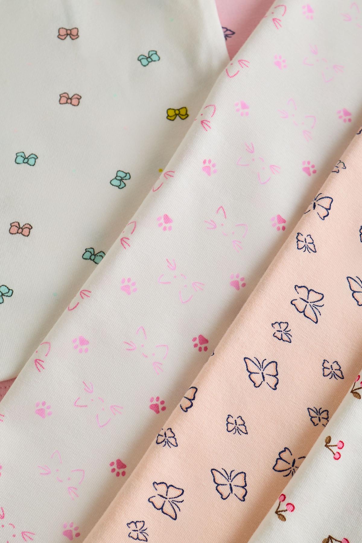 12401G2265 KIZ ÇOCUK DESENLİ İNCE ASKILI ATLET ÇOK RENKLİ