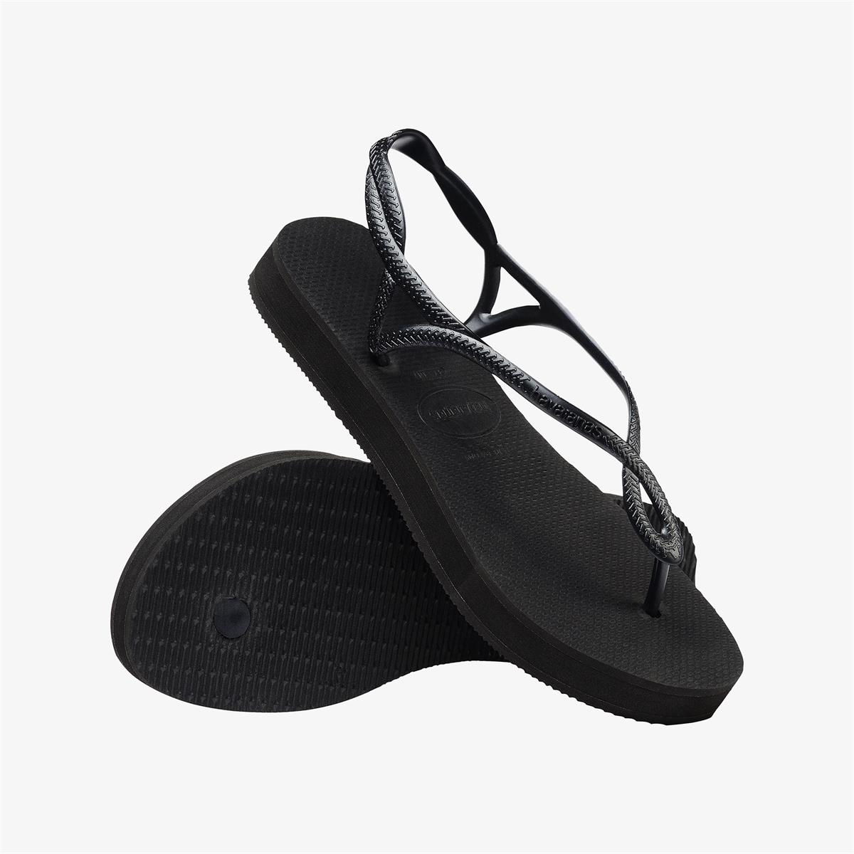 Kadın Havaianas Luna Flatform Terlik Siyah
