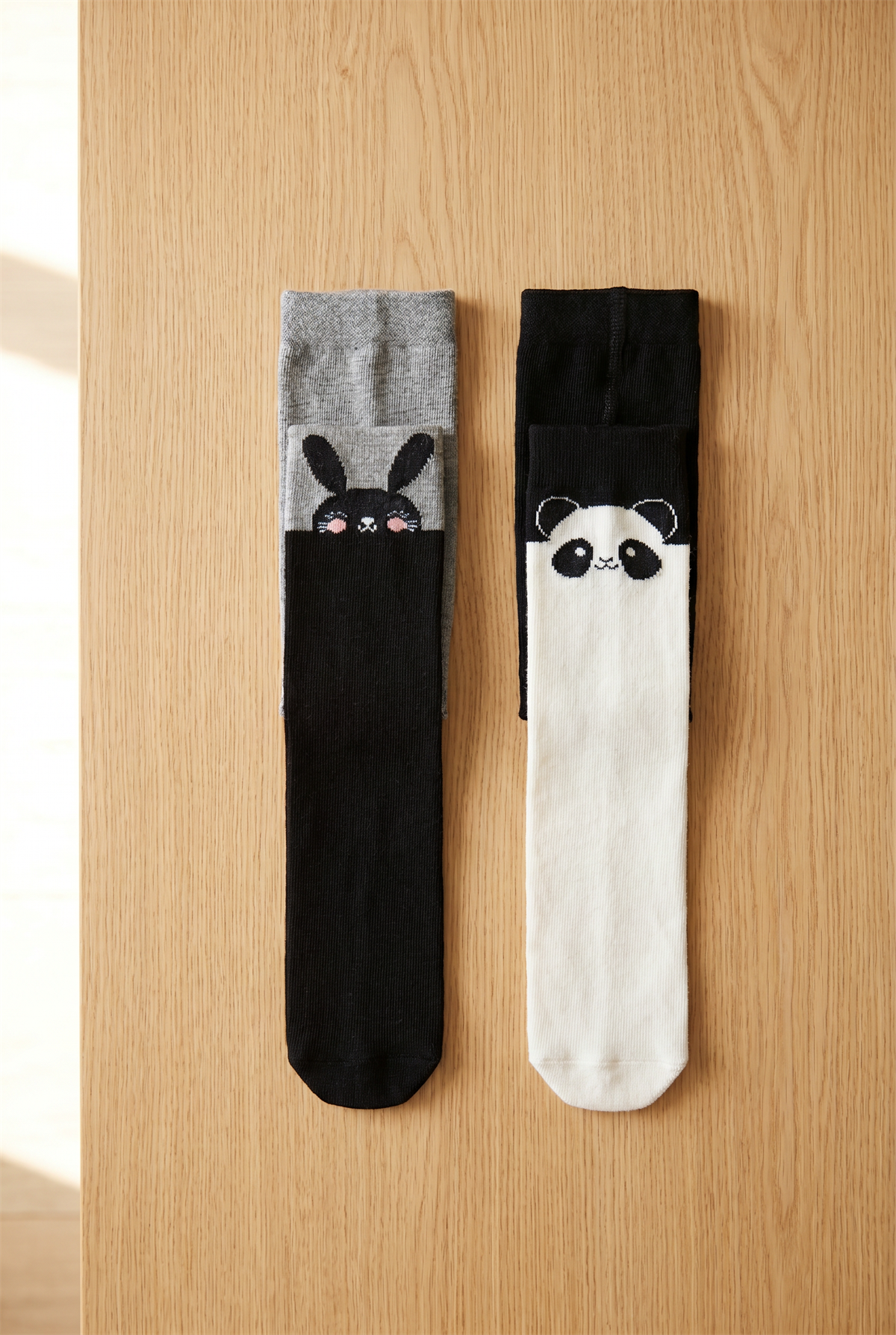 2Pck Anımal Prınt Baby Pantysocks Patterned