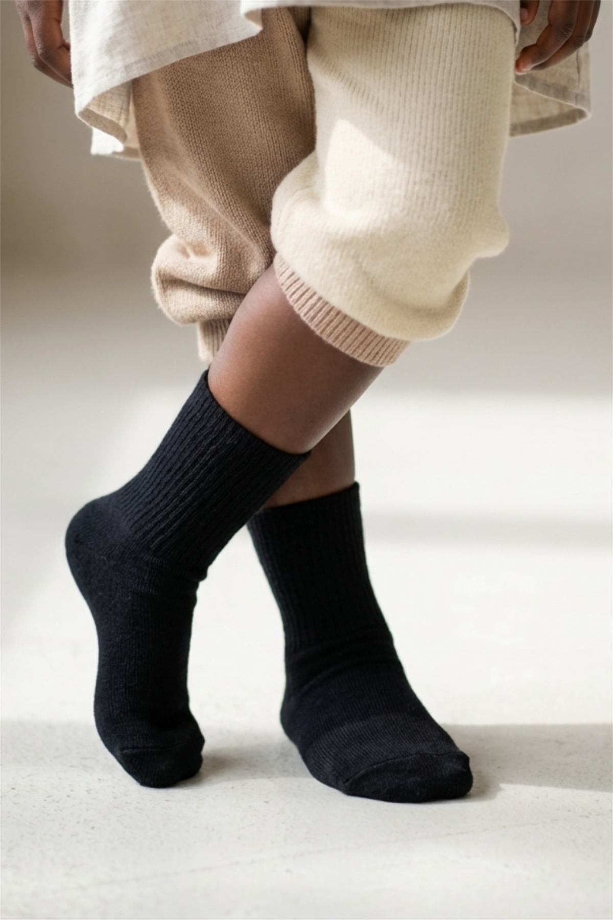 Basic Siyah Çocuk Soket Çorap