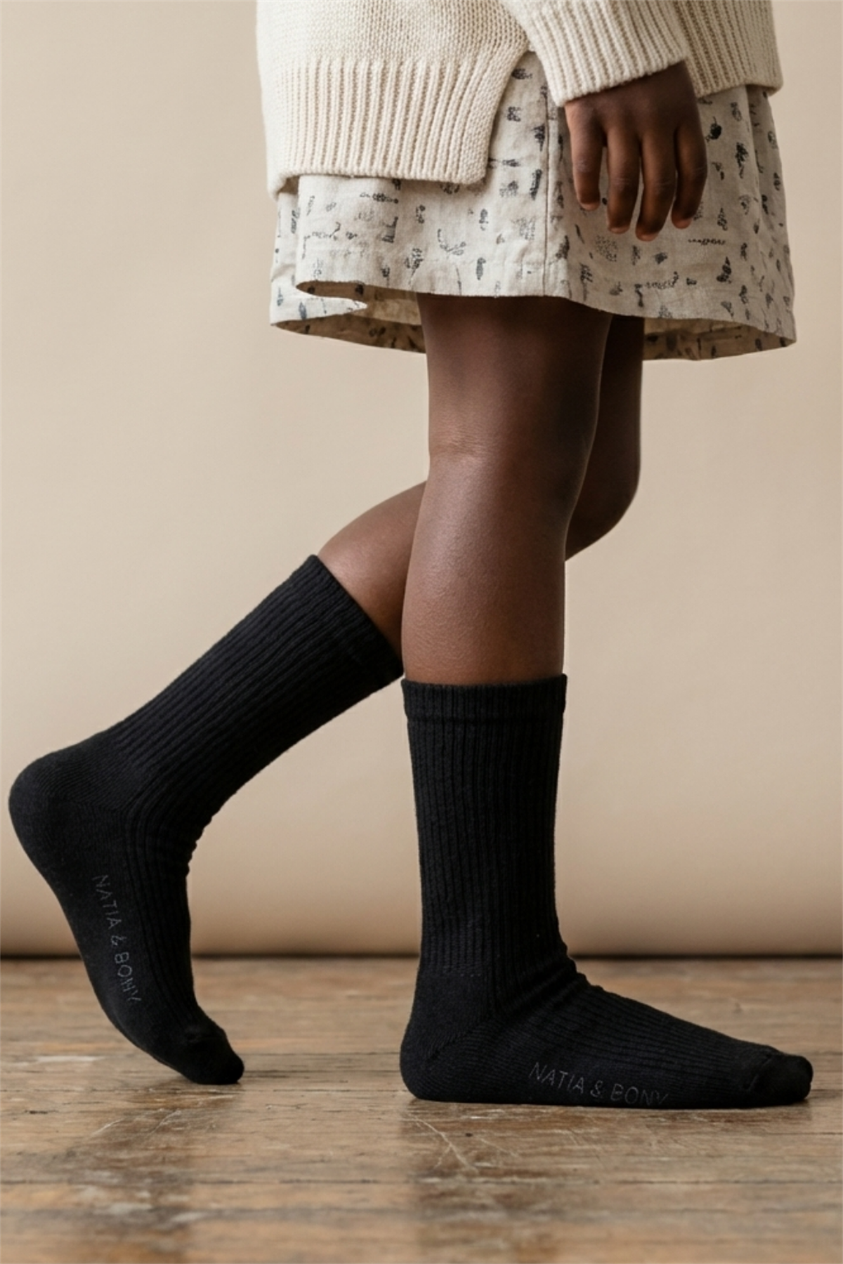 Basic Siyah Çocuk Soket Çorap
