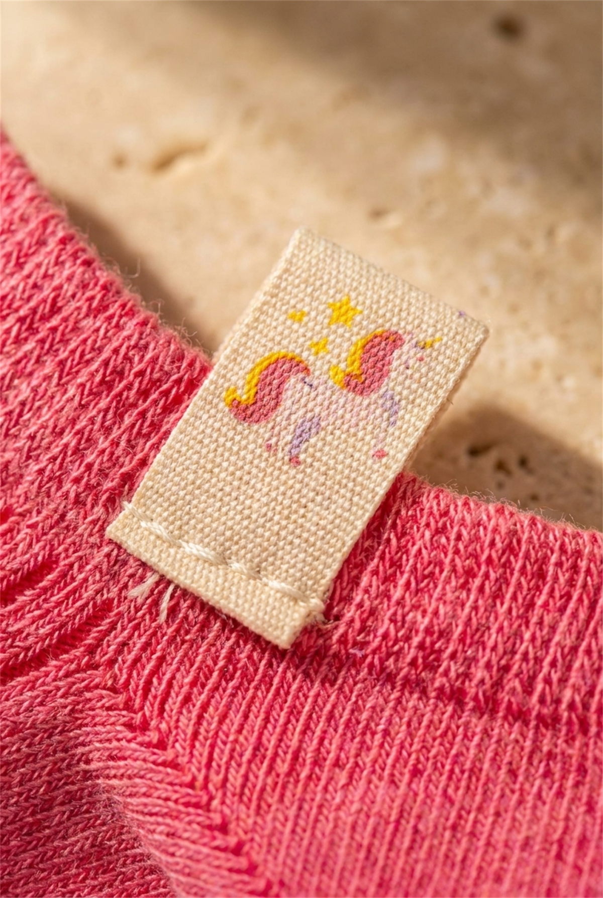 12601G2055 UNICORN DETAYLI ÇOCUK STEP ÇORAP Pembe