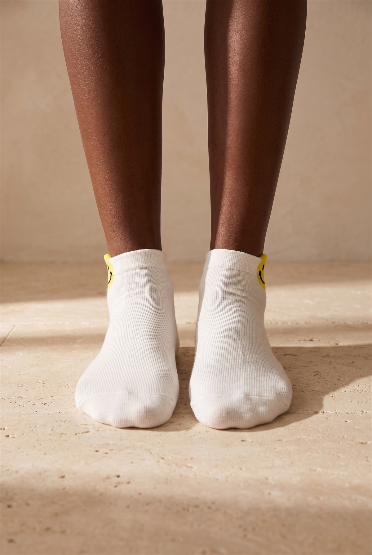 Smıle Women Step Socks Ecru