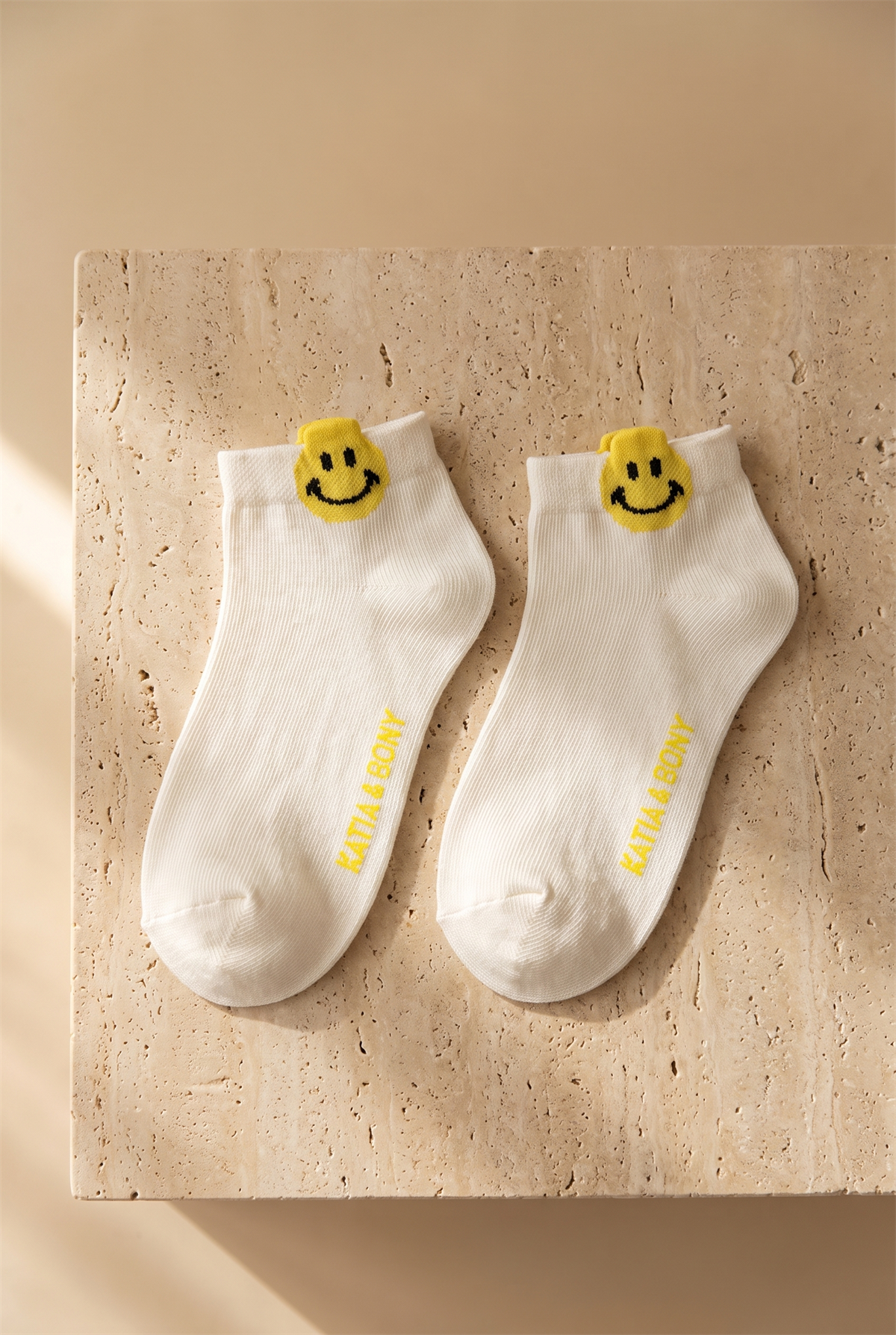 Smıle Women Step Socks Ecru
