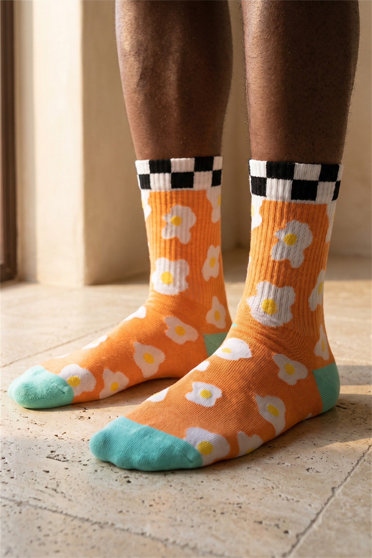 Unisex Dama Bile Detaylı Çorap