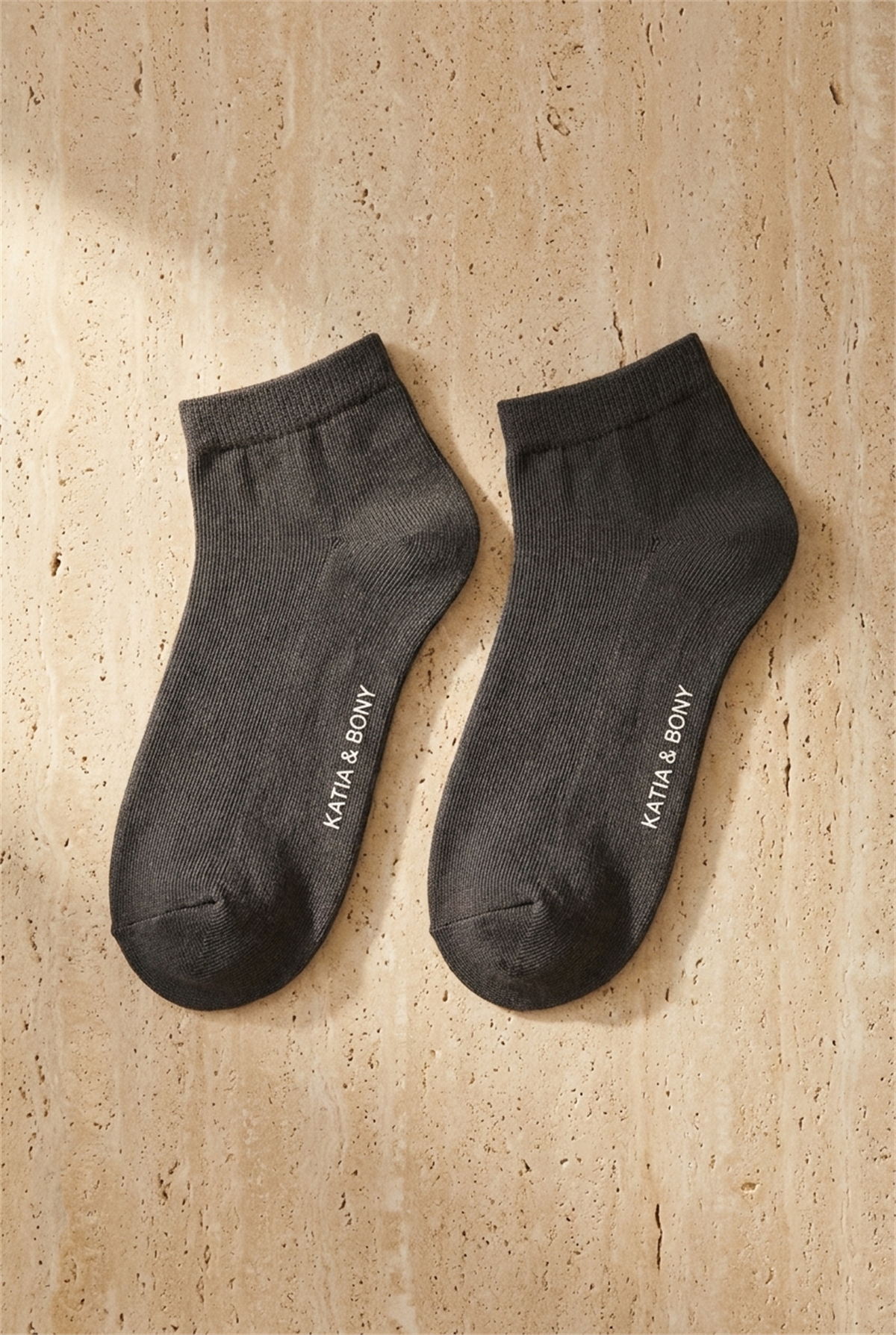 Erkek Basic Füme Step Çorap