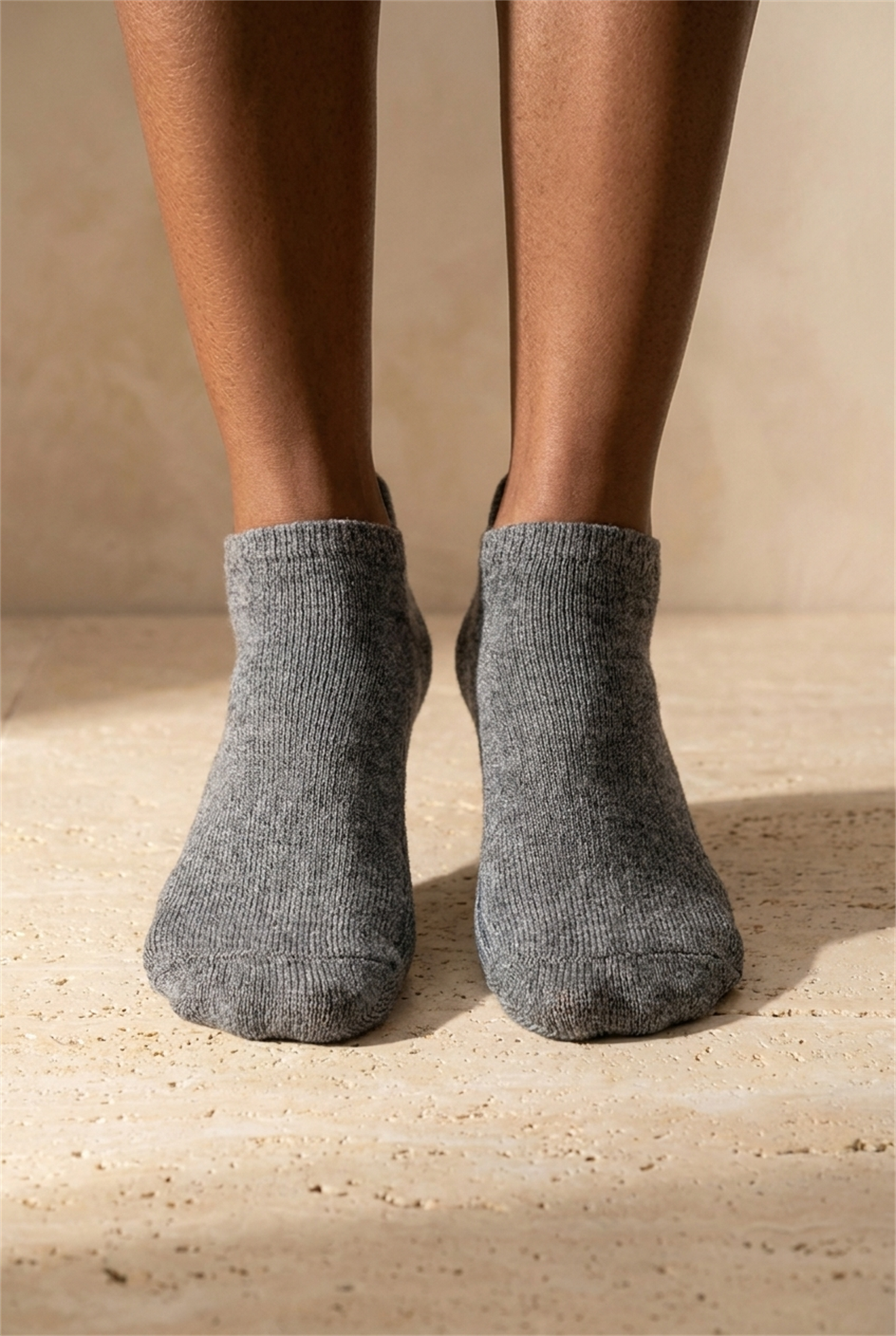 Unisex Sneaker Step Çorap Koyu Gri