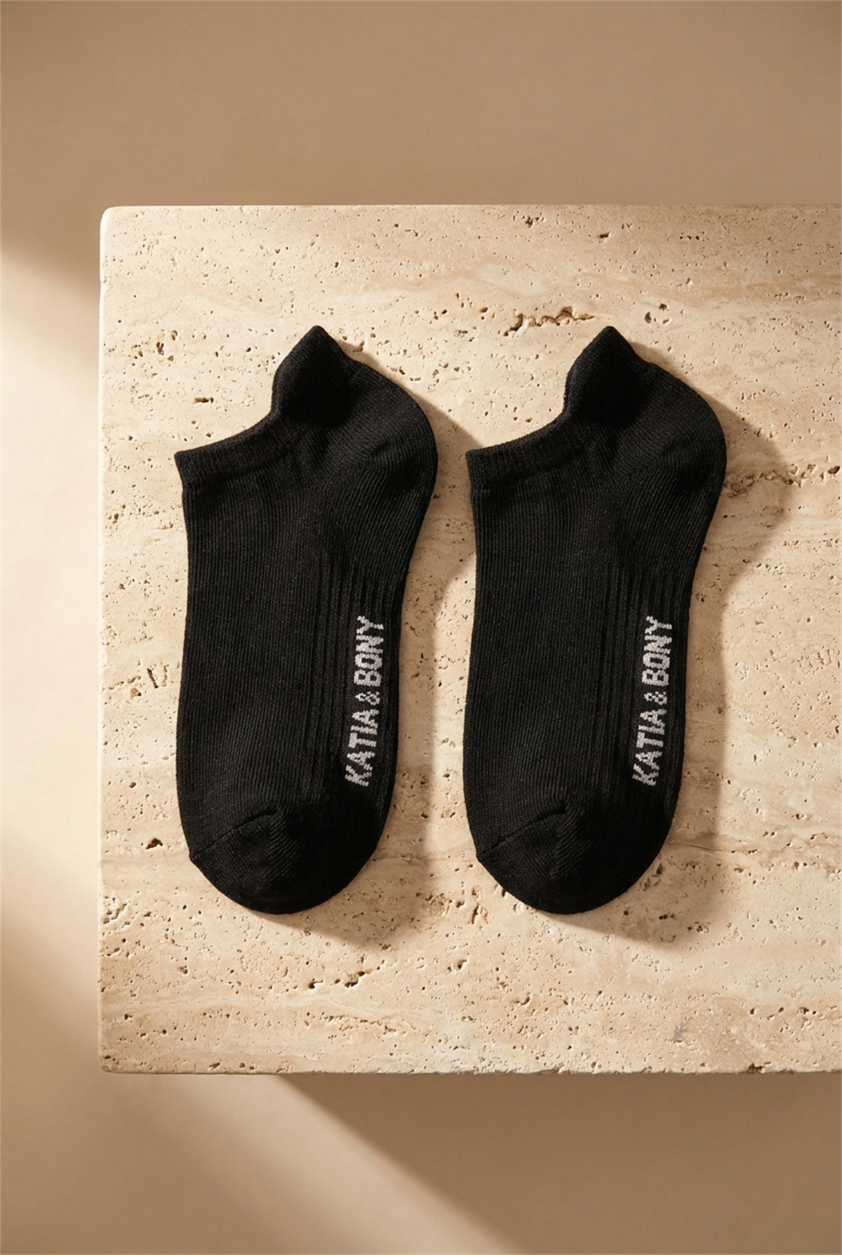 Unisex Sneaker Step Çorap Siyah
