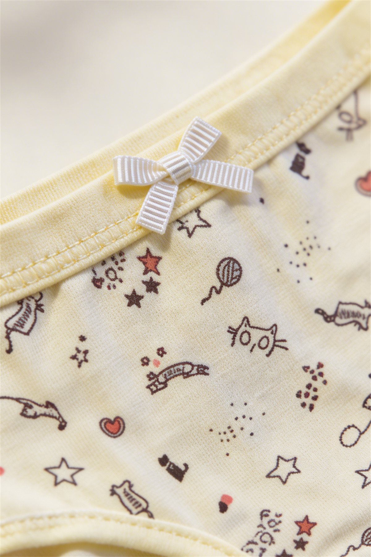 Pack Of 5 Patterned Girls Slips Multi Color