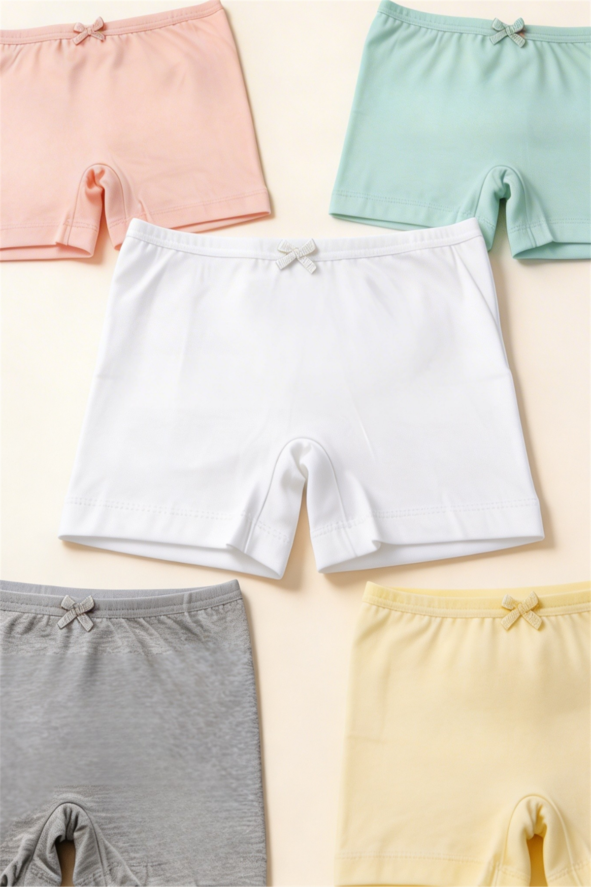 Pack Of 5 Girls Boxers Multicolor