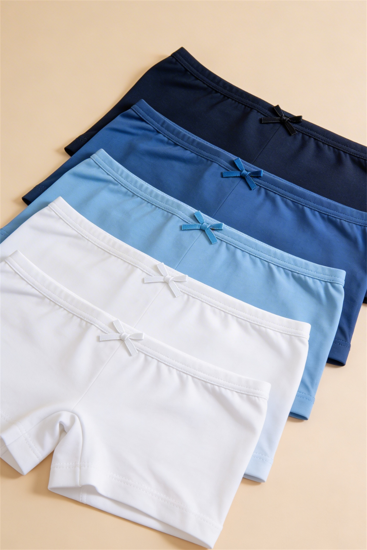 Pack Of 5 Basic Girls Boxers Multi Color