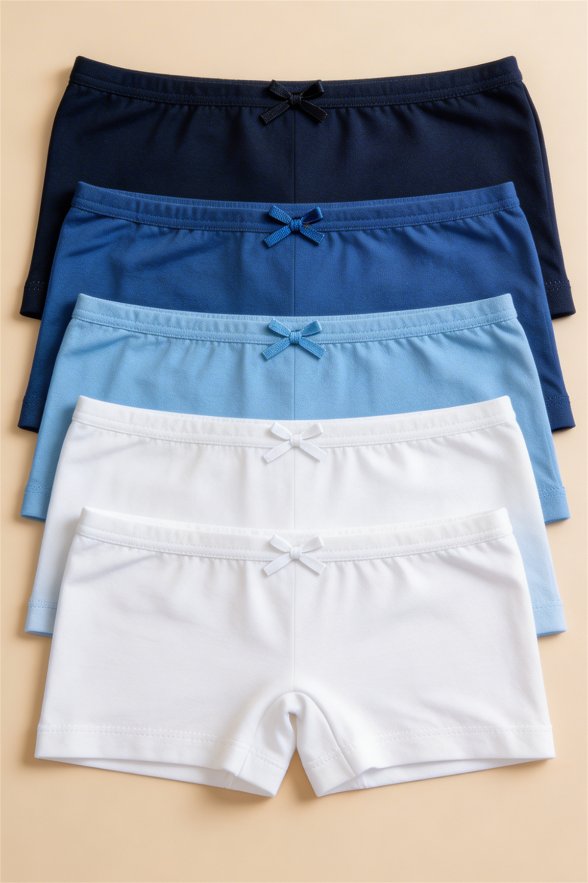 Pack Of 5 Basic Girls Boxers Multi Color