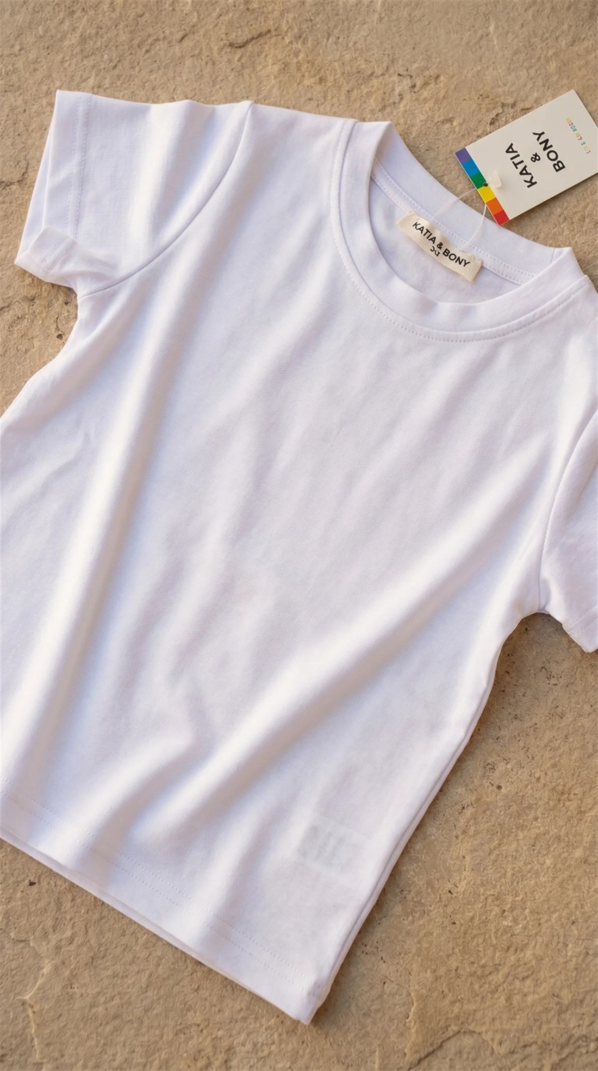 12610E2003 MODAL ÇOCUK T-SHIRT Beyaz