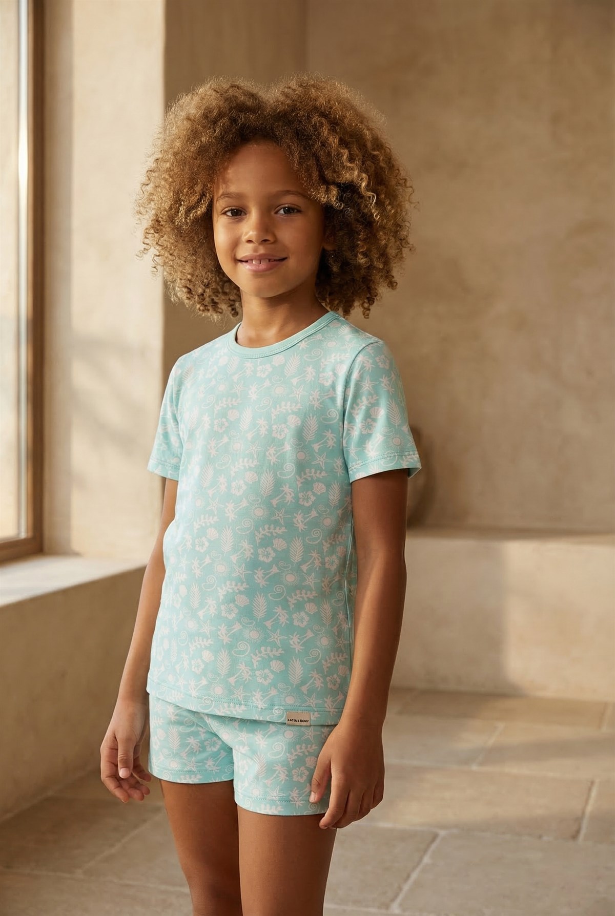 Çocuk Sea La Vie Deniz Temalı Paketli Şortlu Pijama Takımı