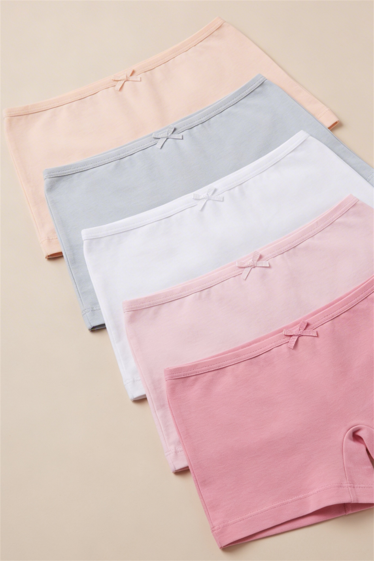 Pack Of 5 Girls Boxers Multicolor