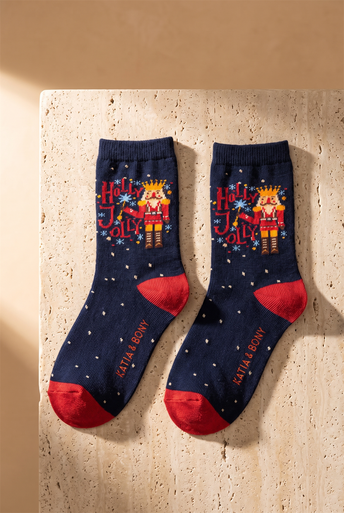 Çocuk 2li Holly Jolly Yılbaşı Soket Çorap