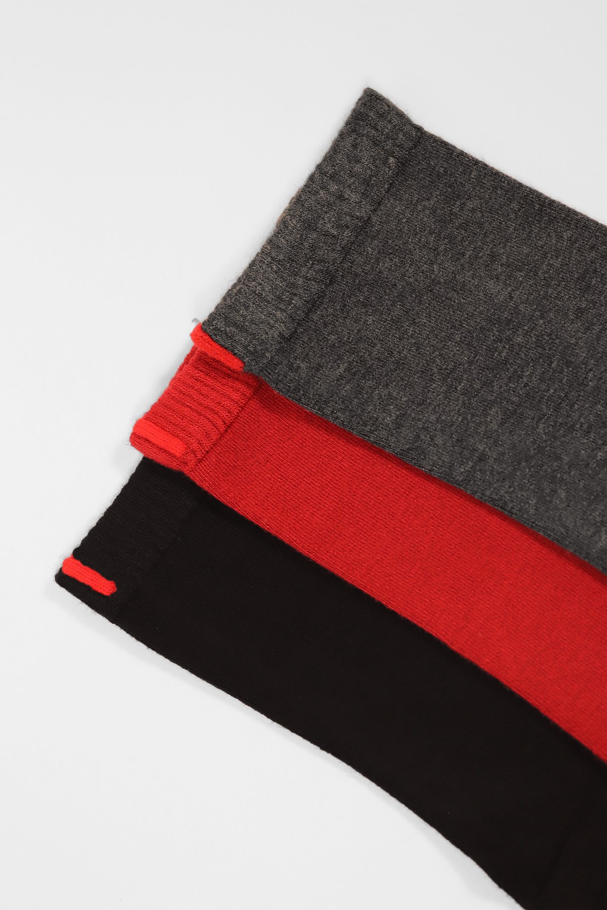 Womens 3-Piece Pack Harold Bamboo Ankle Socks Black/ Burgundy/ Anthracite Melange