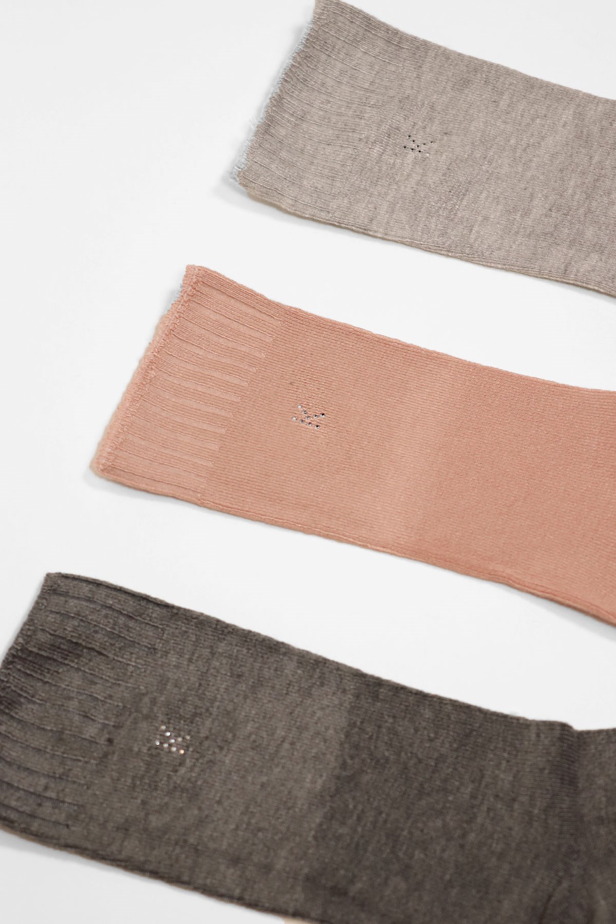 Womens 3-Pack Melissa Modal Ankle Socks Anthracite - Powder Pink - Grey Melange