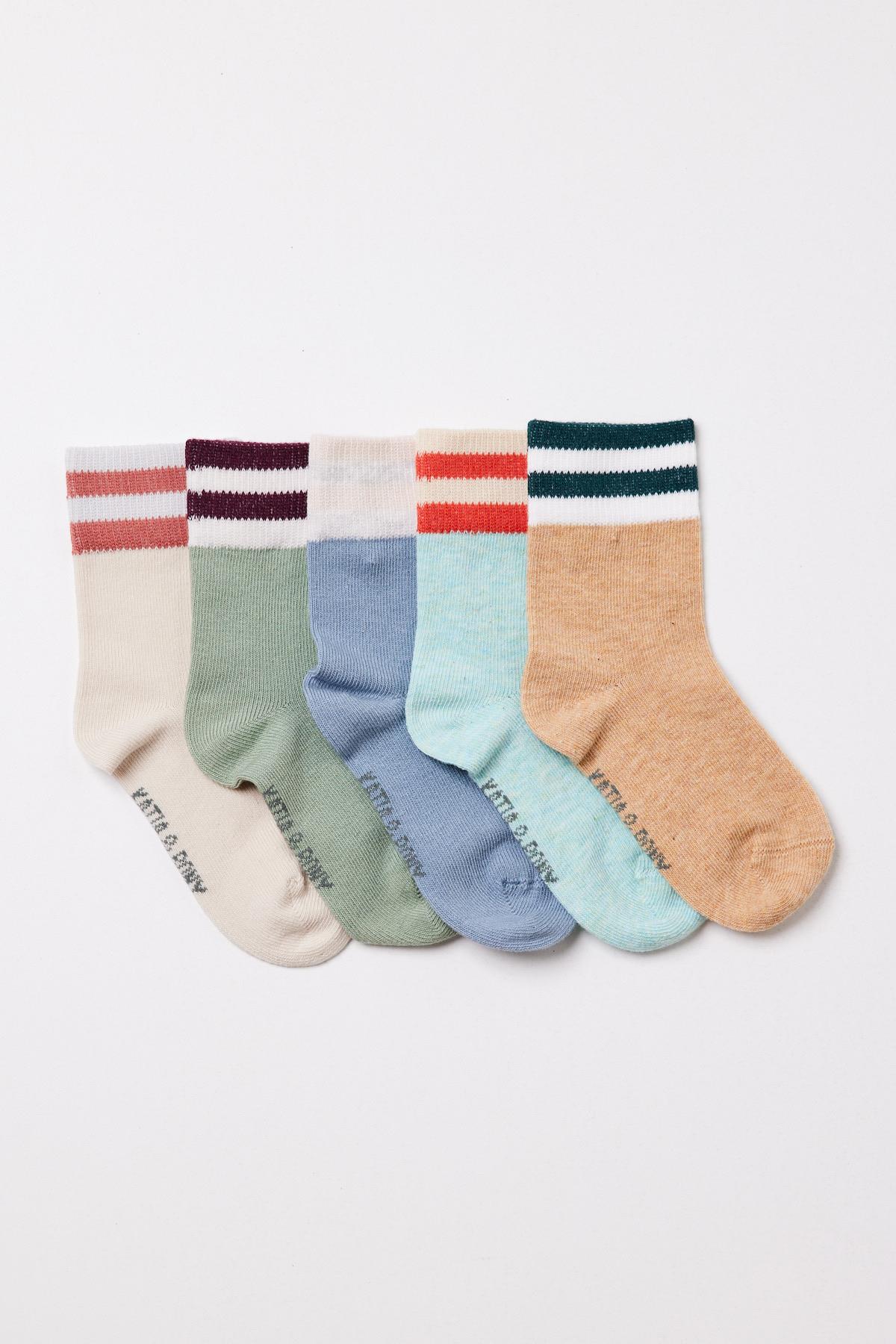 Baby 5-Piece Striped Sock