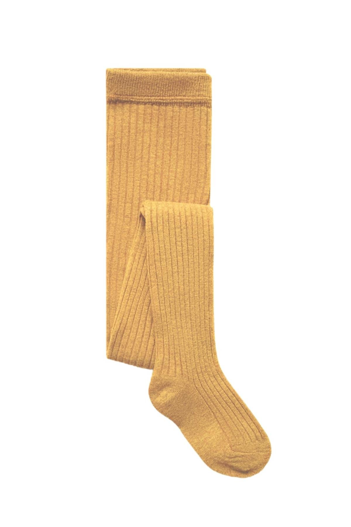 Baby Derby Cotton Tights Camel