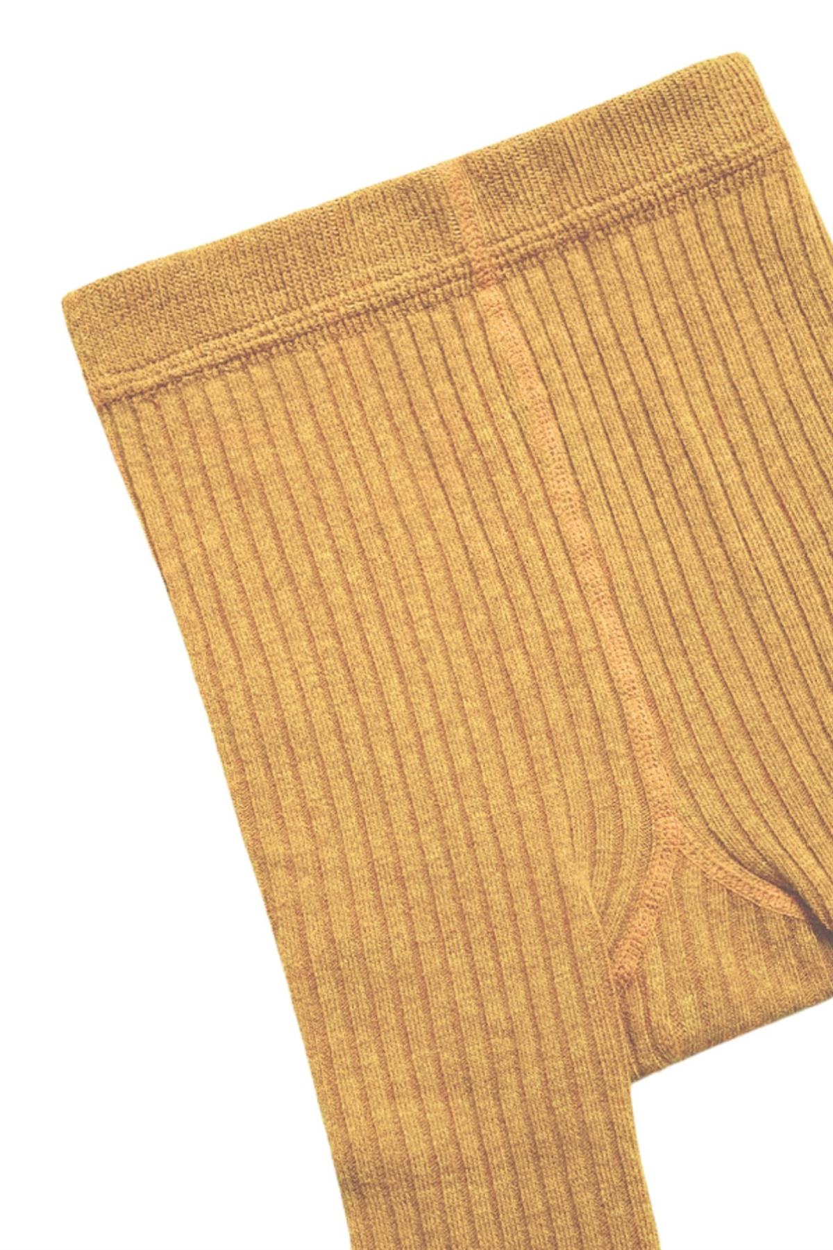 Baby Derby Cotton Tights Camel